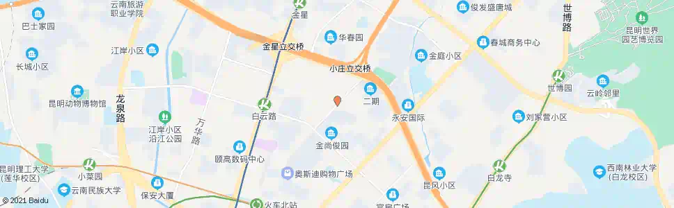 昆明金星东门_公交站地图_昆明公交_妙搜公交查询2025