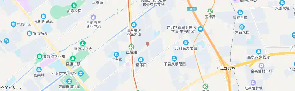 昆明子君路口_公交站地图_昆明公交_妙搜公交查询2025