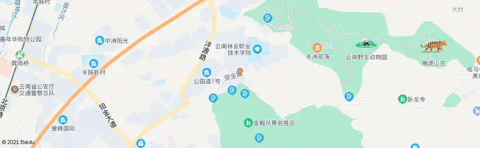 昆明金殿大坝_公交站地图_昆明公交_妙搜公交查询2025