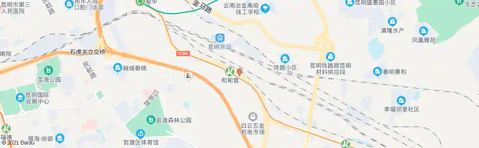 昆明朱家村(彩云北路)_公交站地图_昆明公交_妙搜公交查询2025