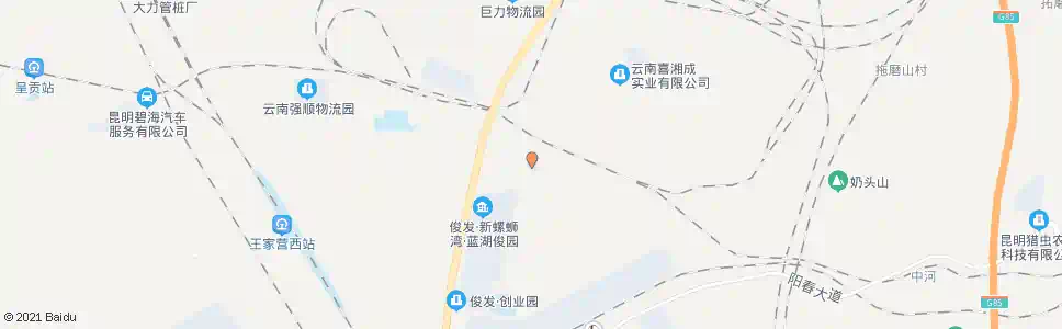 昆明王家营_公交站地图_昆明公交_妙搜公交查询2025