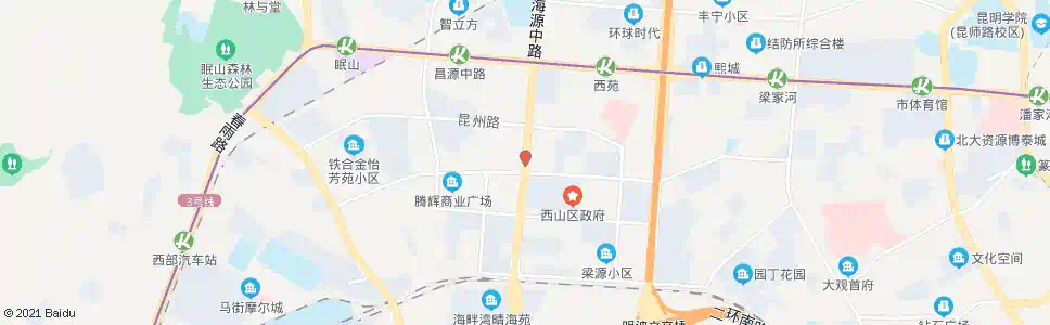 昆明兴苑路口_公交站地图_昆明公交_妙搜公交查询2025