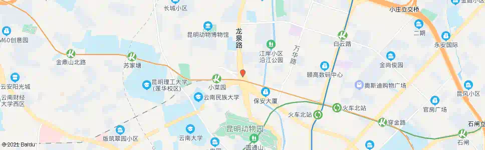 昆明小菜园立交桥_公交站地图_昆明公交_妙搜公交查询2025