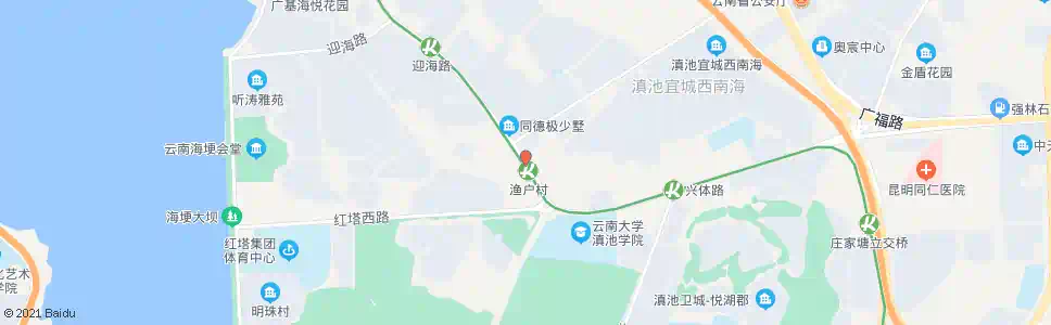 昆明七公里(滇池路)_公交站地图_昆明公交_妙搜公交查询2025