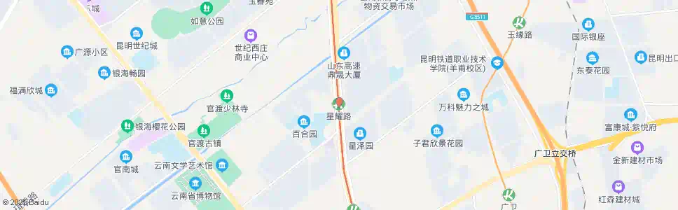 昆明子君村(彩云北路)_公交站地图_昆明公交_妙搜公交查询2025
