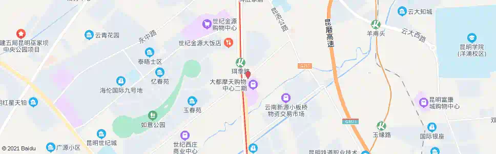 昆明大都购物中心(珥季路地铁站)_公交站地图_昆明公交_妙搜公交查询2025