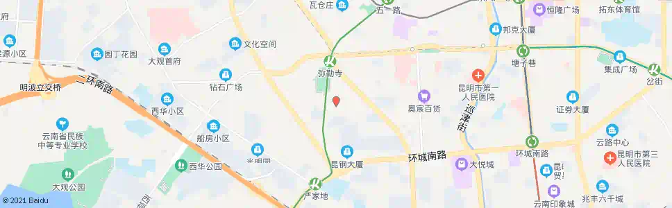 昆明工人新村(安康路)_公交站地图_昆明公交_妙搜公交查询2025