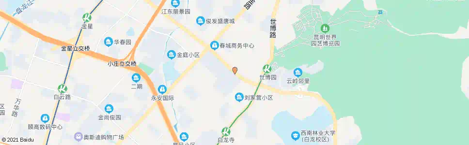 昆明园博路(盘龙区人民医院)_公交站地图_昆明公交_妙搜公交查询2025