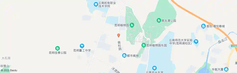昆明青松路中段_公交站地图_昆明公交_妙搜公交查询2025