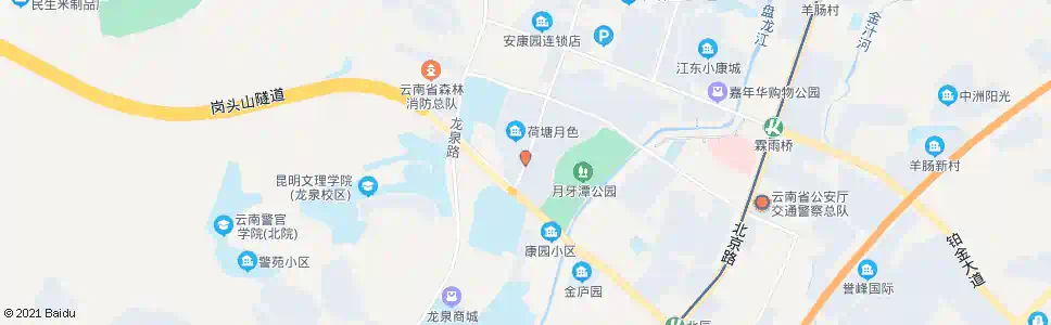 昆明北三环路口红锦路_公交站地图_昆明公交_妙搜公交查询2025