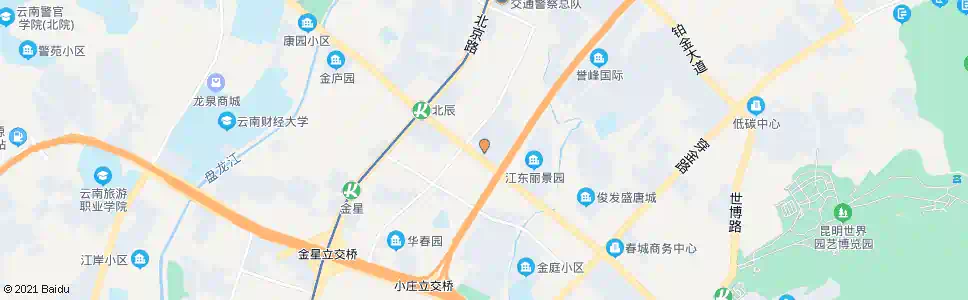 昆明北辰小区(北辰小区)_公交站地图_昆明公交_妙搜公交查询2025