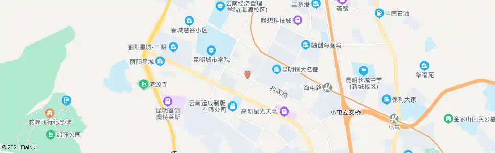 昆明科开路口(科高路)_公交站地图_昆明公交_妙搜公交查询2025