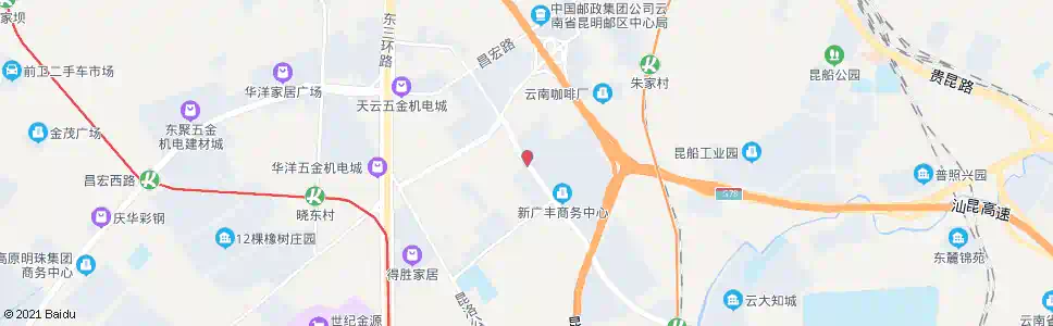昆明云大路口_公交站地图_昆明公交_妙搜公交查询2025