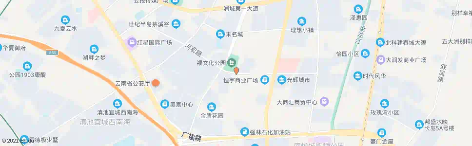 昆明拥金路口河宏路_公交站地图_昆明公交_妙搜公交查询2025