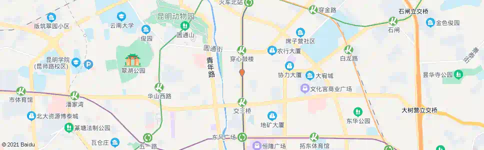 昆明凤凰村_公交站地图_昆明公交_妙搜公交查询2025