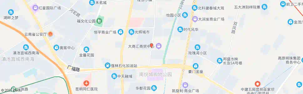 昆明商汇路口(希望路)_公交站地图_昆明公交_妙搜公交查询2025