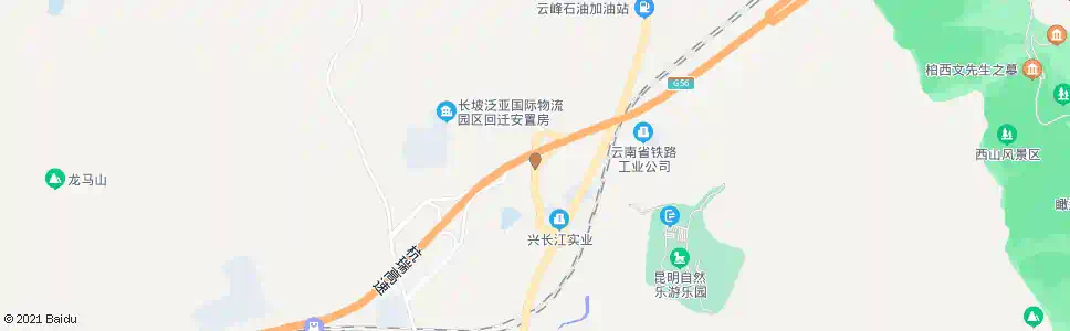 昆明长坡村委会_公交站地图_昆明公交_妙搜公交查询2025