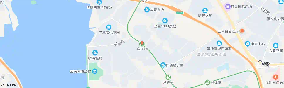 昆明迎海路_公交站地图_昆明公交_妙搜公交查询2025