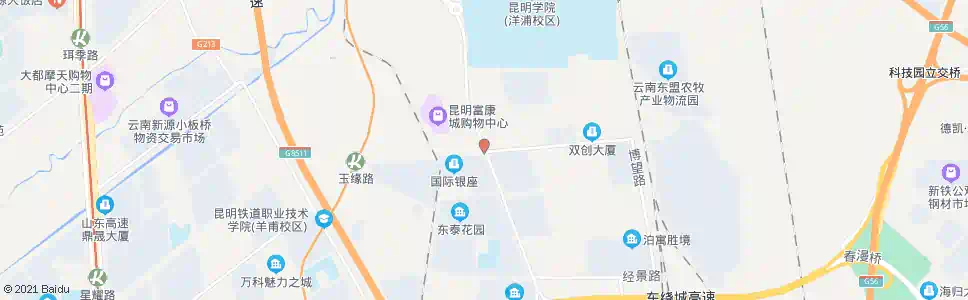 昆明顺通大道路口玉缘路_公交站地图_昆明公交_妙搜公交查询2025