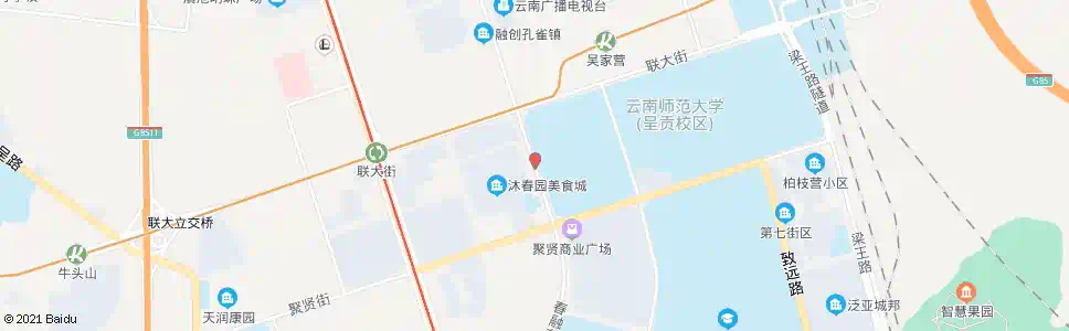 昆明春融东路(师范大学西门)_公交站地图_昆明公交_妙搜公交查询2025