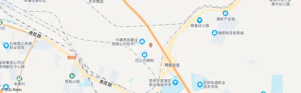 昆明昆船培训中心_公交站地图_昆明公交_妙搜公交查询2025