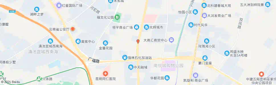 昆明商汇路口前兴路_公交站地图_昆明公交_妙搜公交查询2025