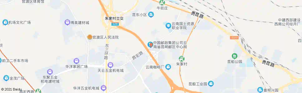 昆明经开路口昌宏路_公交站地图_昆明公交_妙搜公交查询2025