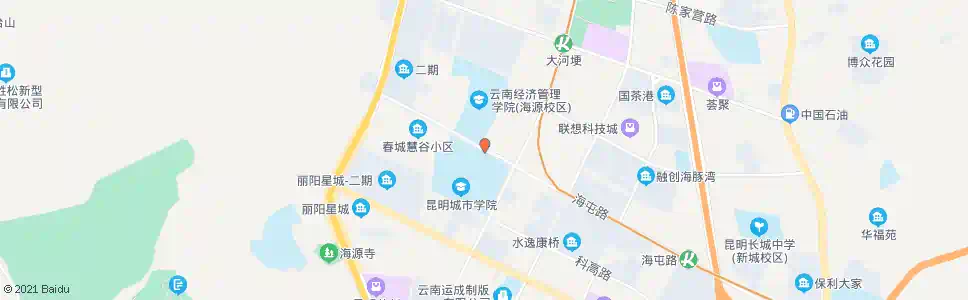 昆明商院路口海屯路_公交站地图_昆明公交_妙搜公交查询2025