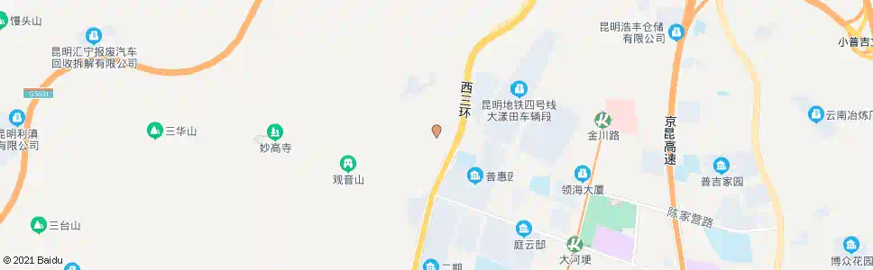 昆明自卫小村_公交站地图_昆明公交_妙搜公交查询2025