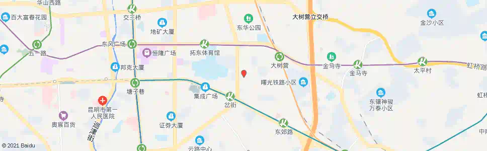 昆明董家湾东(云南邮电宾馆)_公交站地图_昆明公交_妙搜公交查询2025