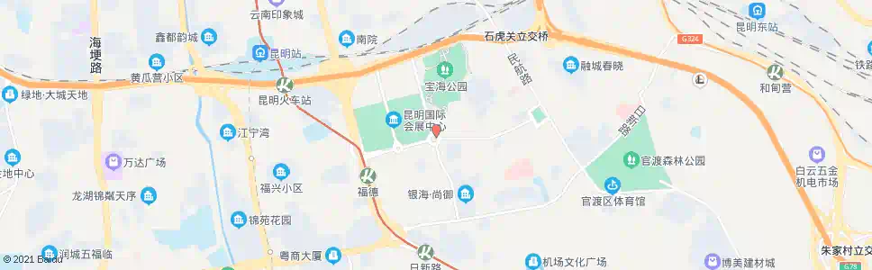 昆明宝海路口(国贸路)_公交站地图_昆明公交_妙搜公交查询2025