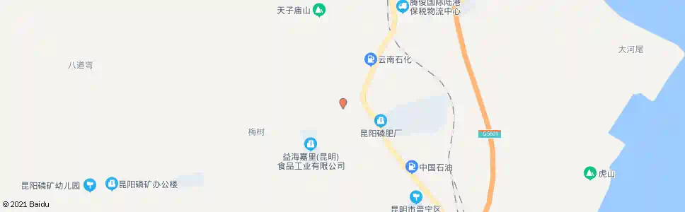 昆明昆明化肥厂_公交站地图_昆明公交_妙搜公交查询2025