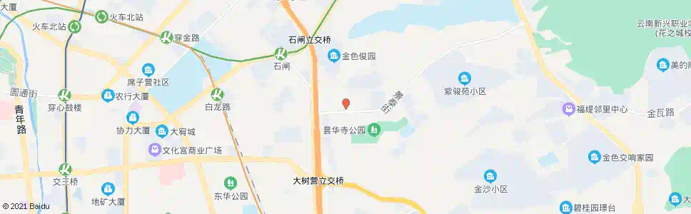 昆明昙华路中段_公交站地图_昆明公交_妙搜公交查询2025