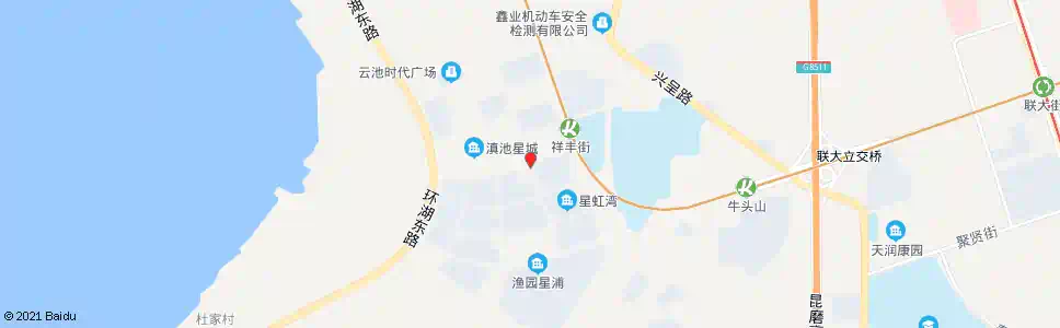 昆明蓝玫街口月虹路_公交站地图_昆明公交_妙搜公交查询2025