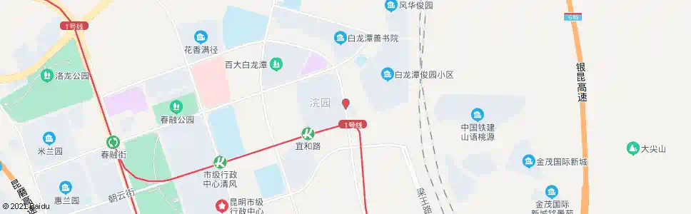 昆明祥和街(朝云街口)_公交站地图_昆明公交_妙搜公交查询2025