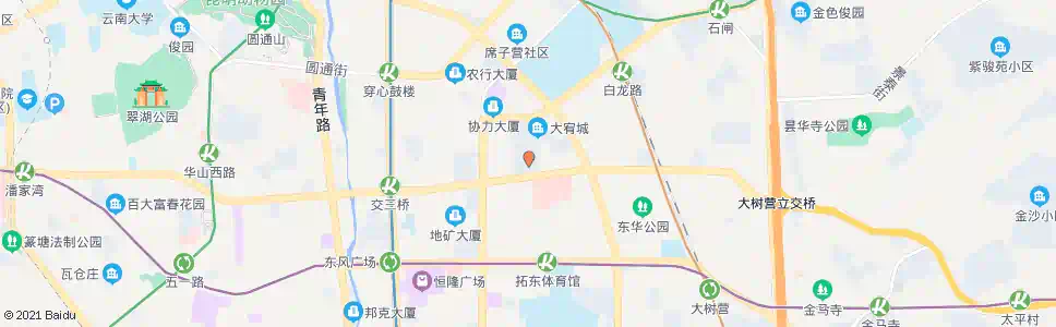 昆明延安医院(新工人文化宫)_公交站地图_昆明公交_妙搜公交查询2025