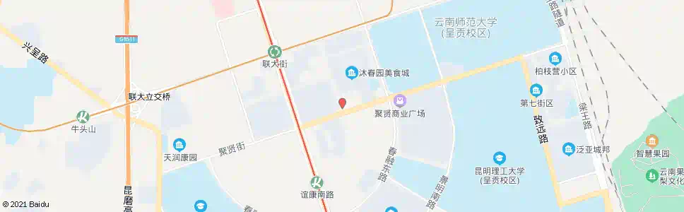 昆明聚贤街(大水塘)_公交站地图_昆明公交_妙搜公交查询2025