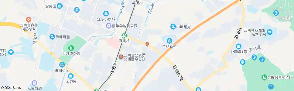 昆明江东花城_公交站地图_昆明公交_妙搜公交查询2025