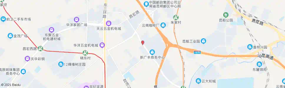 昆明昆岭路口云大西路_公交站地图_昆明公交_妙搜公交查询2025