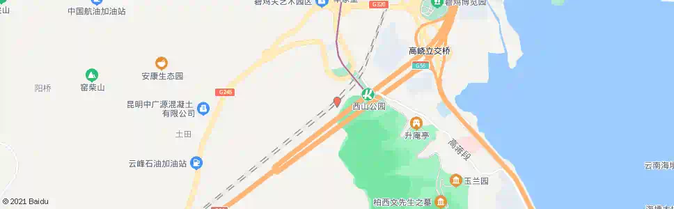 昆明碧鸡关村_公交站地图_昆明公交_妙搜公交查询2025