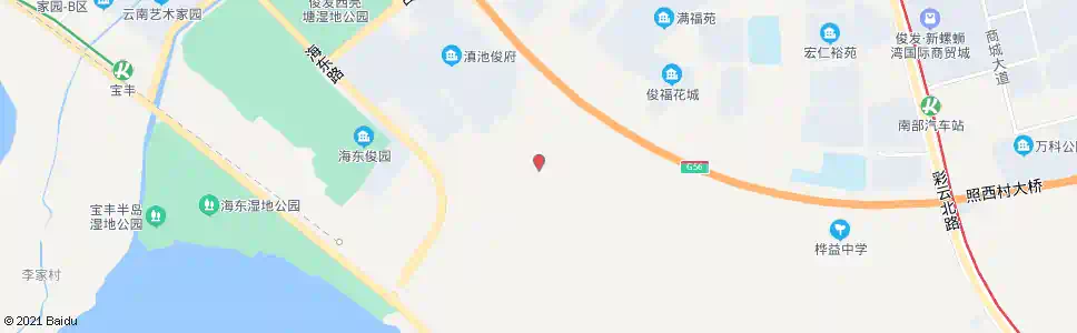 昆明渔村_公交站地图_昆明公交_妙搜公交查询2025