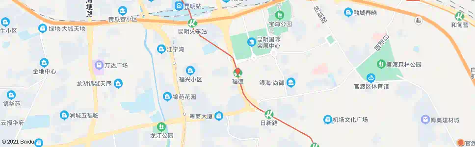 昆明福德路口(临时站)_公交站地图_昆明公交_妙搜公交查询2025