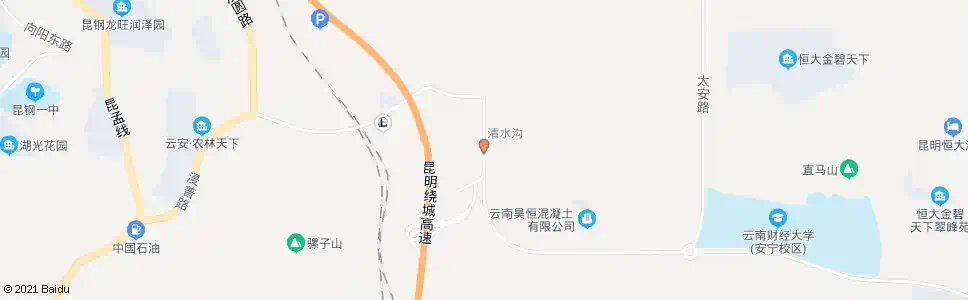 昆明清水沟村_公交站地图_昆明公交_妙搜公交查询2025