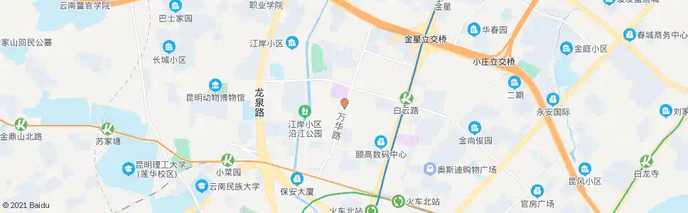 昆明万华路_公交站地图_昆明公交_妙搜公交查询2025