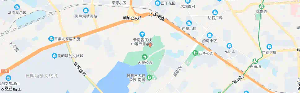 昆明环西桥(大观楼)_公交站地图_昆明公交_妙搜公交查询2025