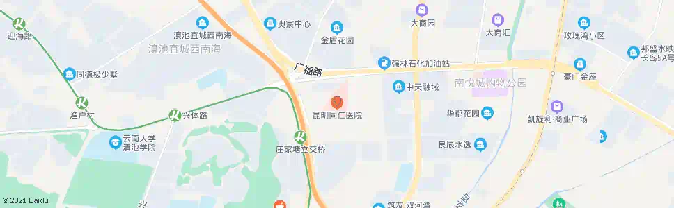 昆明金家村(昆明同仁医院)_公交站地图_昆明公交_妙搜公交查询2025