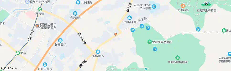 昆明穿金路北段_公交站地图_昆明公交_妙搜公交查询2025