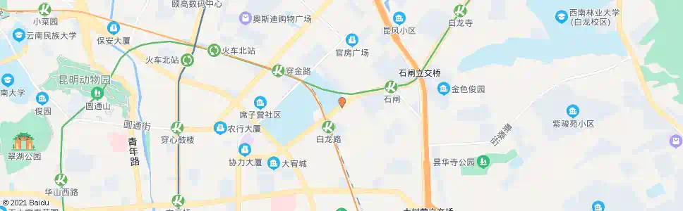 昆明新迎路口白云路_公交站地图_昆明公交_妙搜公交查询2025
