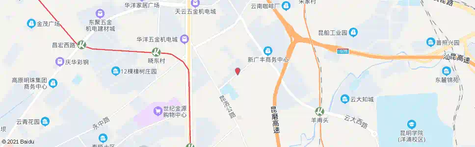 昆明红外路_公交站地图_昆明公交_妙搜公交查询2025