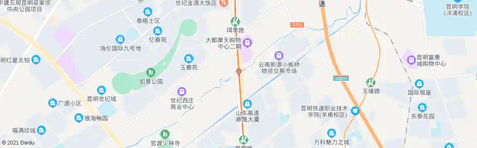 昆明六谷村(彩云北路)_公交站地图_昆明公交_妙搜公交查询2025